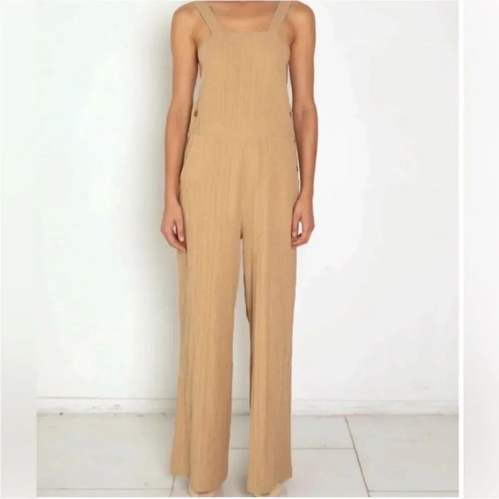 THE RANGE $350 RIPPLE GAUZE OVERALLS - Picture 3 of 3